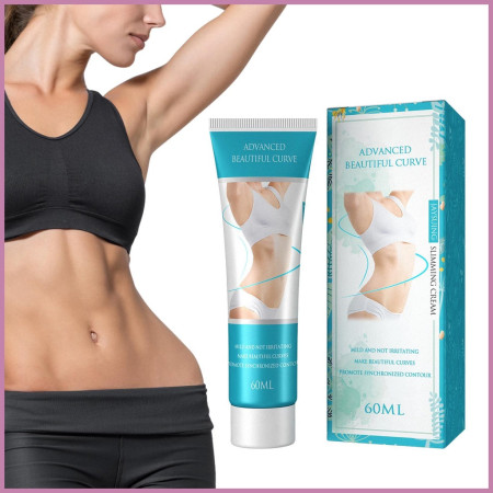 Organic beautiful curve waist slimming massage cream 60ml